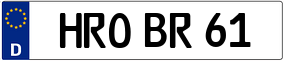 Truck License Plate